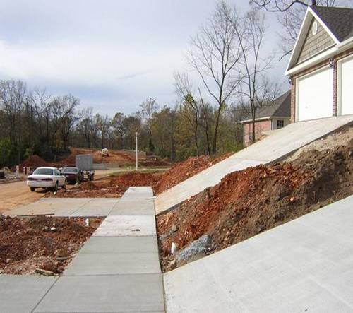 Driveway with a Forty-five Degree Angle