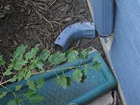 Ineffective downspout - Longmont home inspection